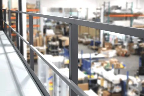 Mezzanine Handrail (Modular Steel)